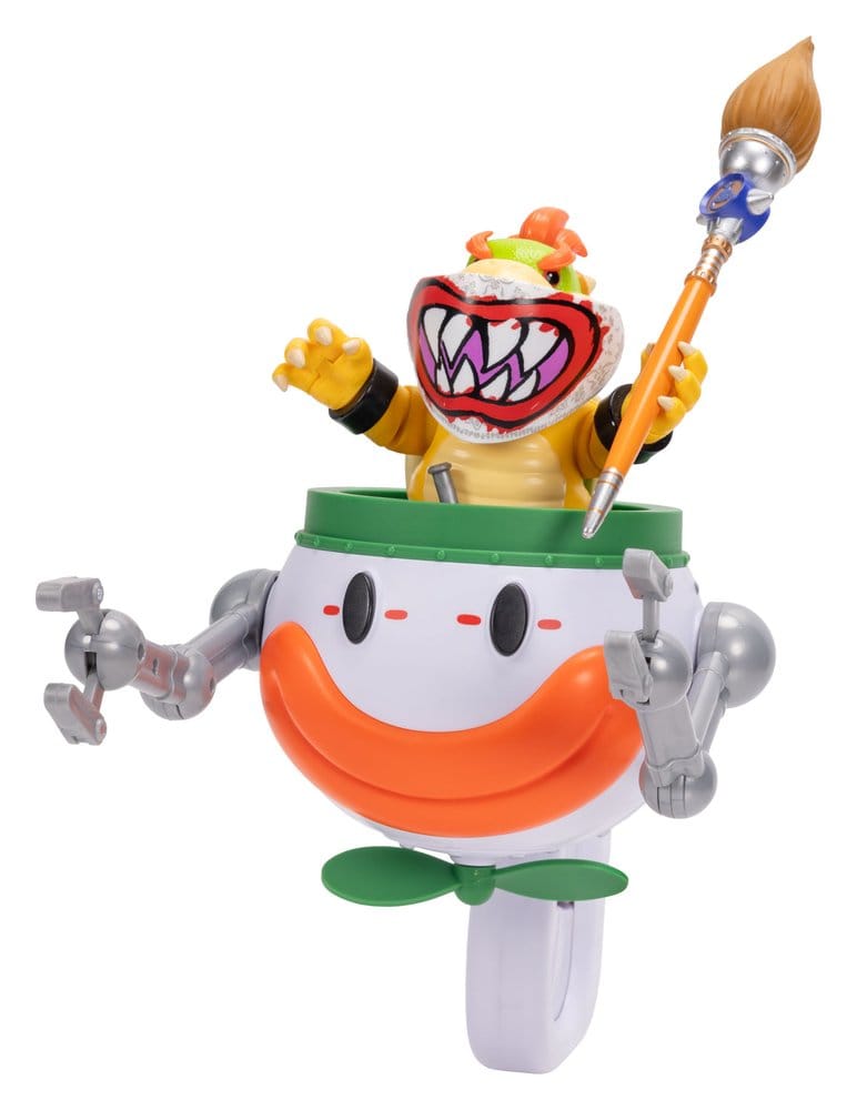 The Super Mario Galaxy Movie Action Figure Bowser Jr. with Clown Car 13 cm - MangaShop.ro