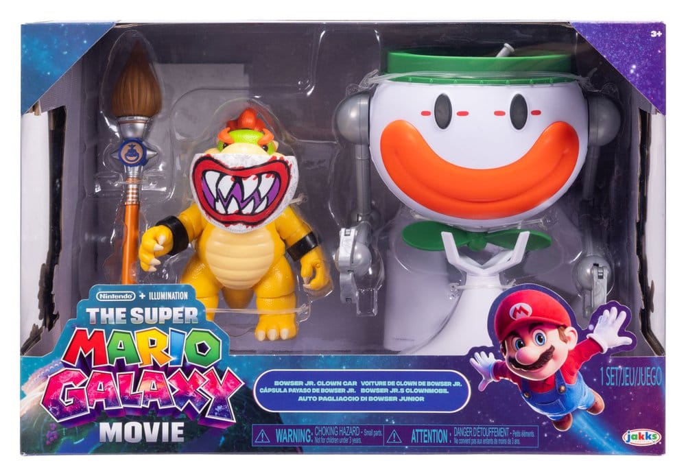 The Super Mario Galaxy Movie Action Figure Bowser Jr. with Clown Car 13 cm - MangaShop.ro