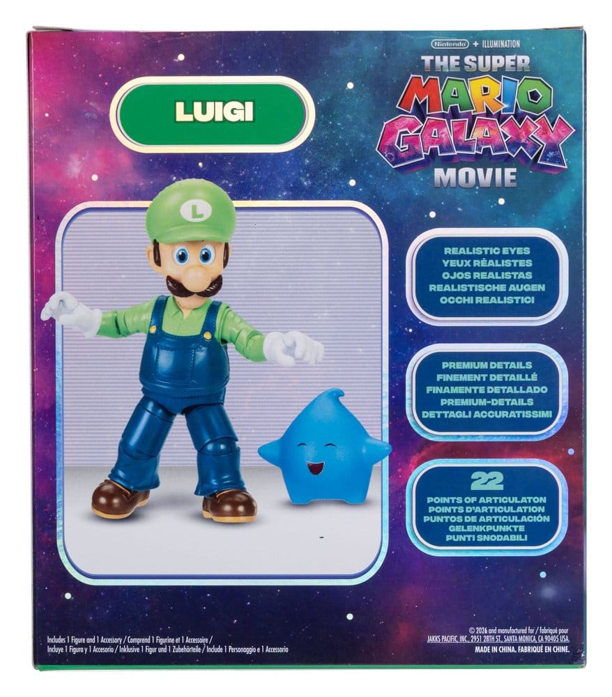 The Super Mario Galaxy Movie Action Figure Luigi 13 cm - MangaShop.ro