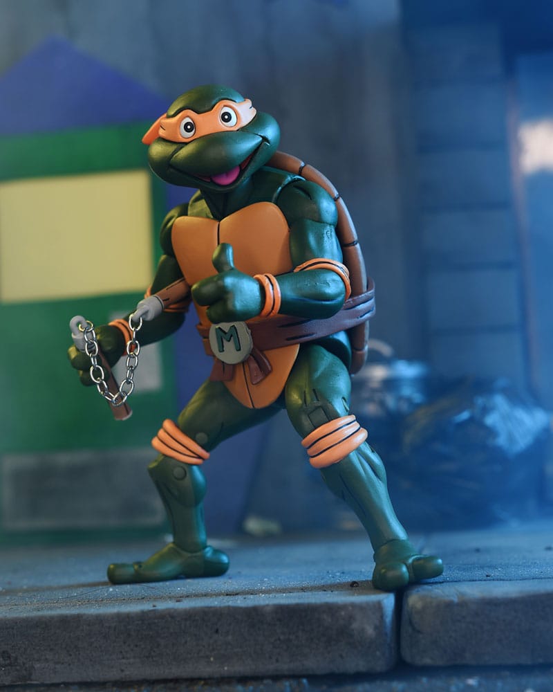 Teenage Mutant Ninja Turtles (Cartoon) Action Figure Ultimate Michelangelo VHS 18 cm - MangaShop.ro
