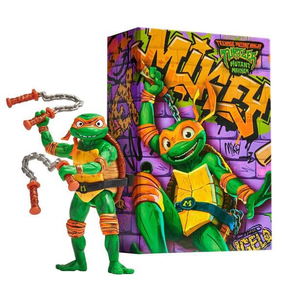Teenage Mutant Ninja Turtles: Mutant Mayhem Action figure Comic Con Michelangelo 18 cm - MangaShop.ro