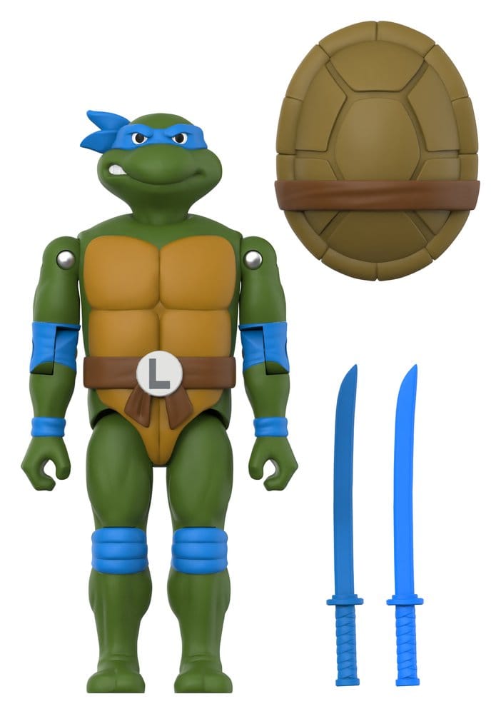 Teenage Mutant Ninja Turtles ReAction+ Action Figure Wave 02 Leonardo - MangaShop.ro