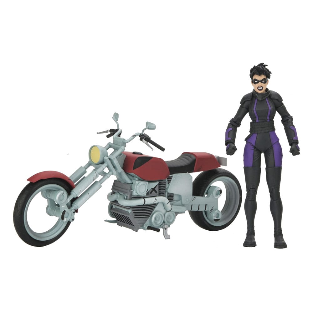 Teenage Mutant Ninja Turtles (The Last Ronin The Lost Years) Action Figure Casey Marie with Last Ronin Motorcycle 18 cm - MangaShop.ro