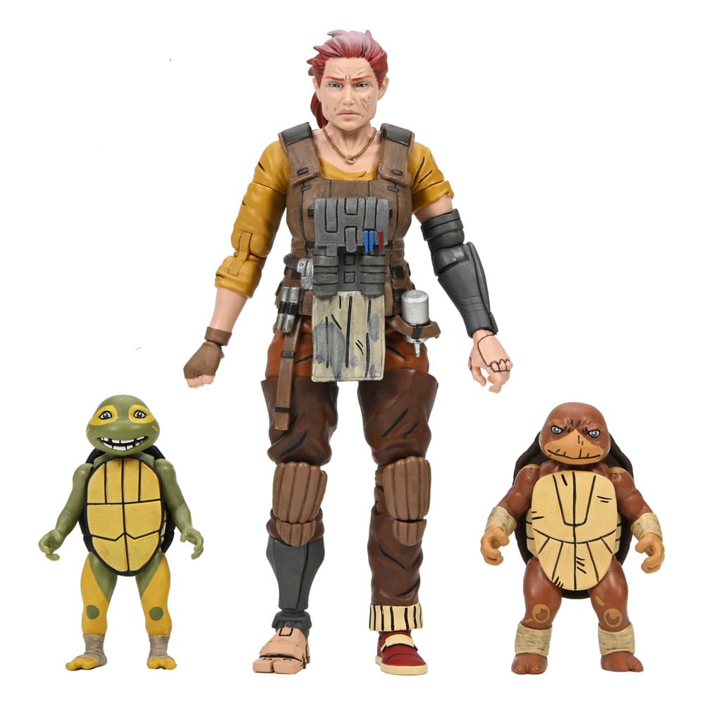 Teenage Mutant Ninja Turtles (The Last Ronin The Lost Years) Action Figure Grammy April with Baby Yi & Moja 18 cm - MangaShop.ro