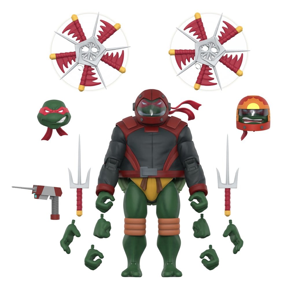 Teenage Mutant Ninja Turtles Ultimates Action Figure Wave 14 Raphael (Road Gear) - MangaShop.ro