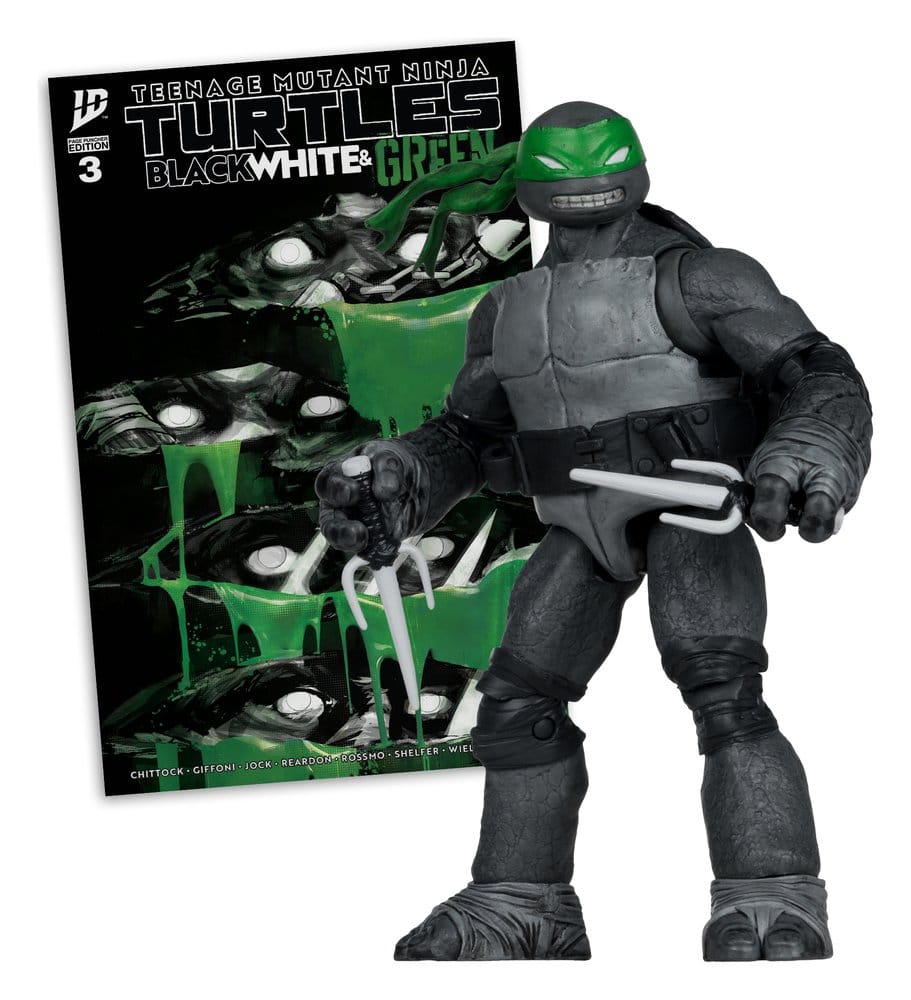 Teenage Mutant Ninja Turtles Page Punchers Action Figure (Black White & Green) (Red Platinum Edition) 13 cm - MangaShop.ro