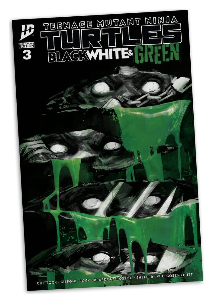 Teenage Mutant Ninja Turtles Page Punchers Action Figure (Black White & Green) (Red Platinum Edition) 13 cm - MangaShop.ro