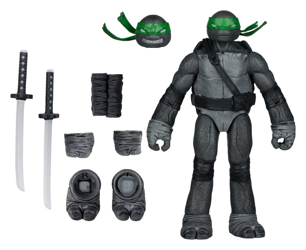 Teenage Mutant Ninja Turtles Page Punchers Action Figure Leonardo (Black White & Green) (Red Platinum Edition) 13 cm - MangaShop.ro