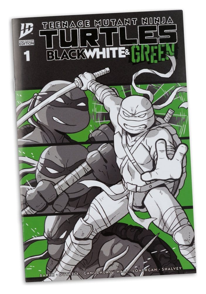 Teenage Mutant Ninja Turtles Page Punchers Action Figure Leonardo (Black White & Green) (Red Platinum Edition) 13 cm - MangaShop.ro