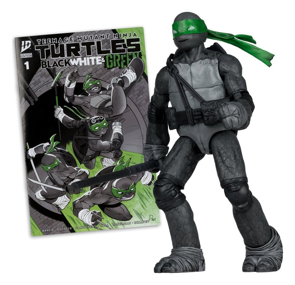 Teenage Mutant Ninja Turtles Page Punchers Action Figure Donatello (Black White & Green ) (Red Platinum Edition) 13 cm - MangaShop.ro