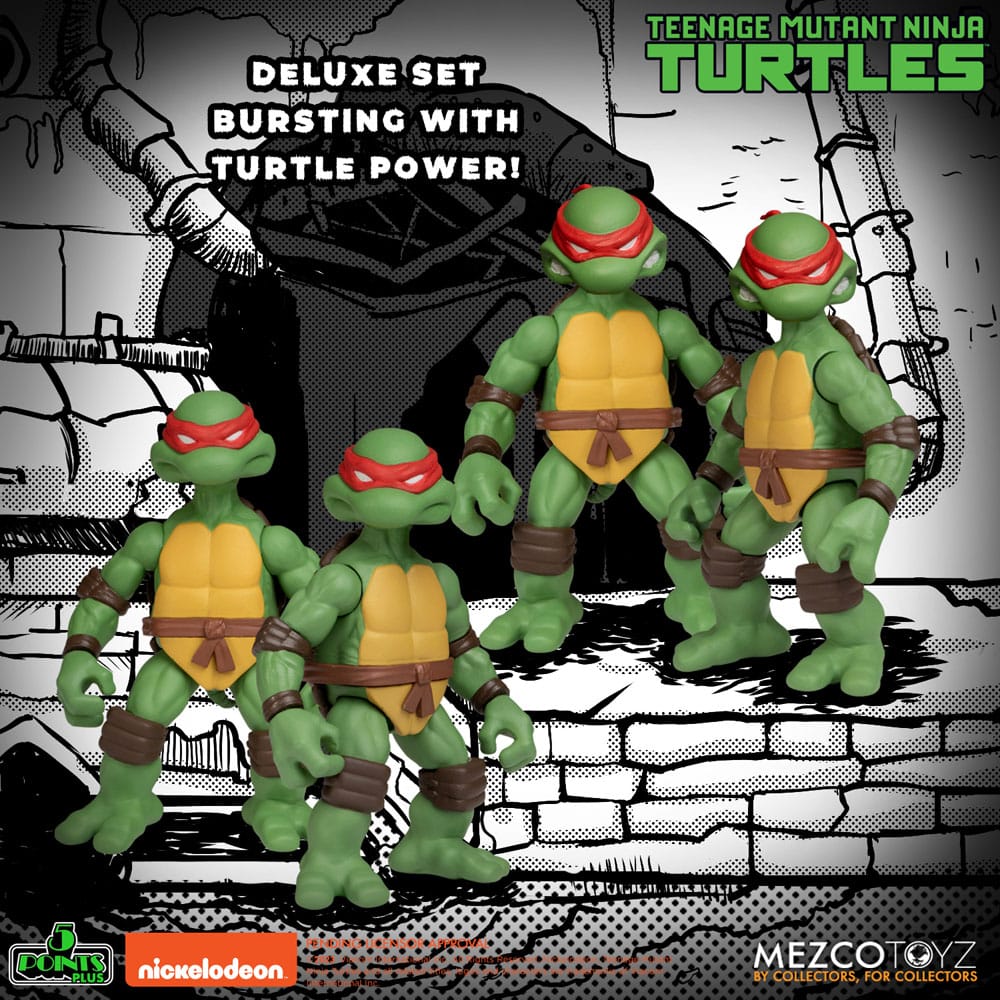 Teenage Mutant Ninja Turtles Action Figures Teenage Mutant Ninja Turtles Deluxe Set 8 cm - MangaShop.ro