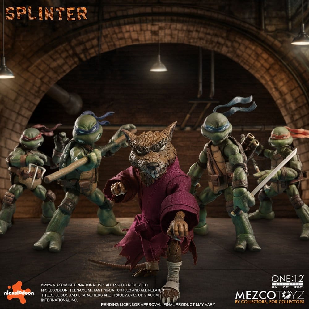 Teenage Mutant Ninja Turtles One:12 Collective Action Figure 1/12 Splinter 17 cm - MangaShop.ro