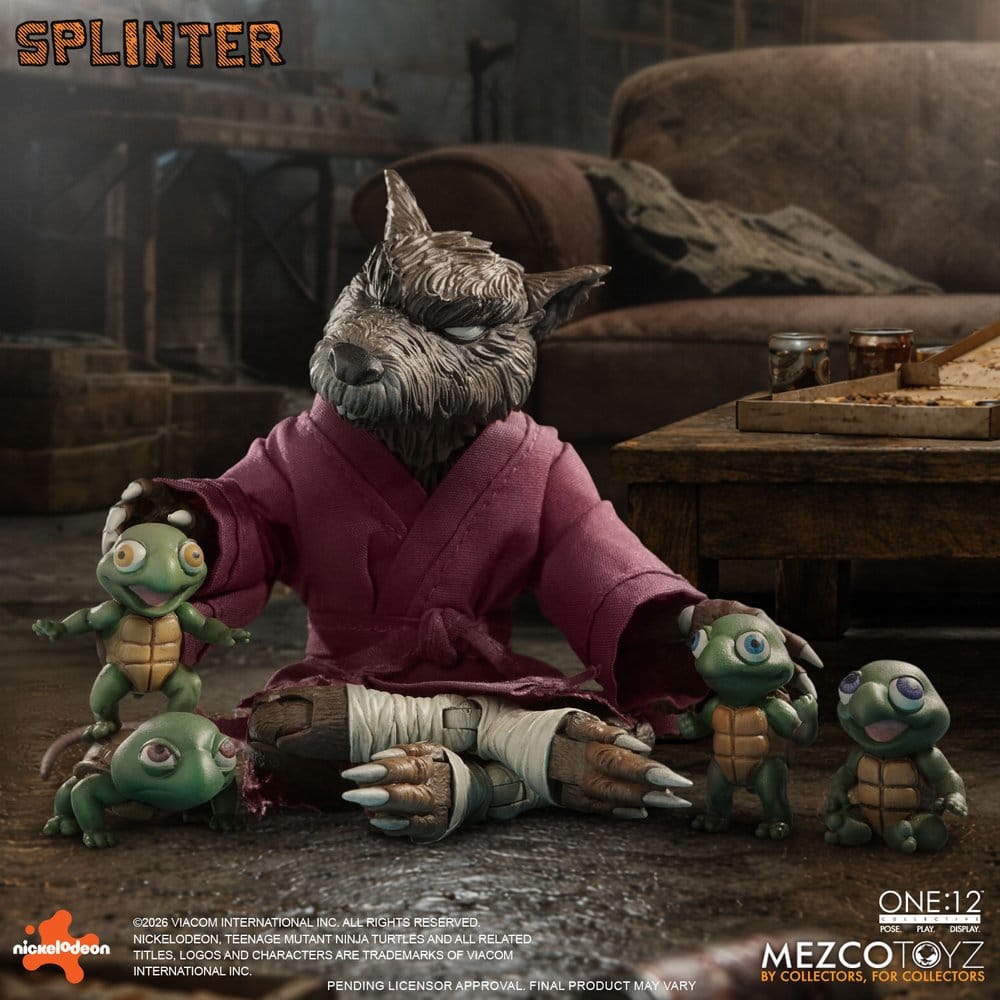 Teenage Mutant Ninja Turtles One:12 Collective Action Figure 1/12 Splinter 17 cm - MangaShop.ro
