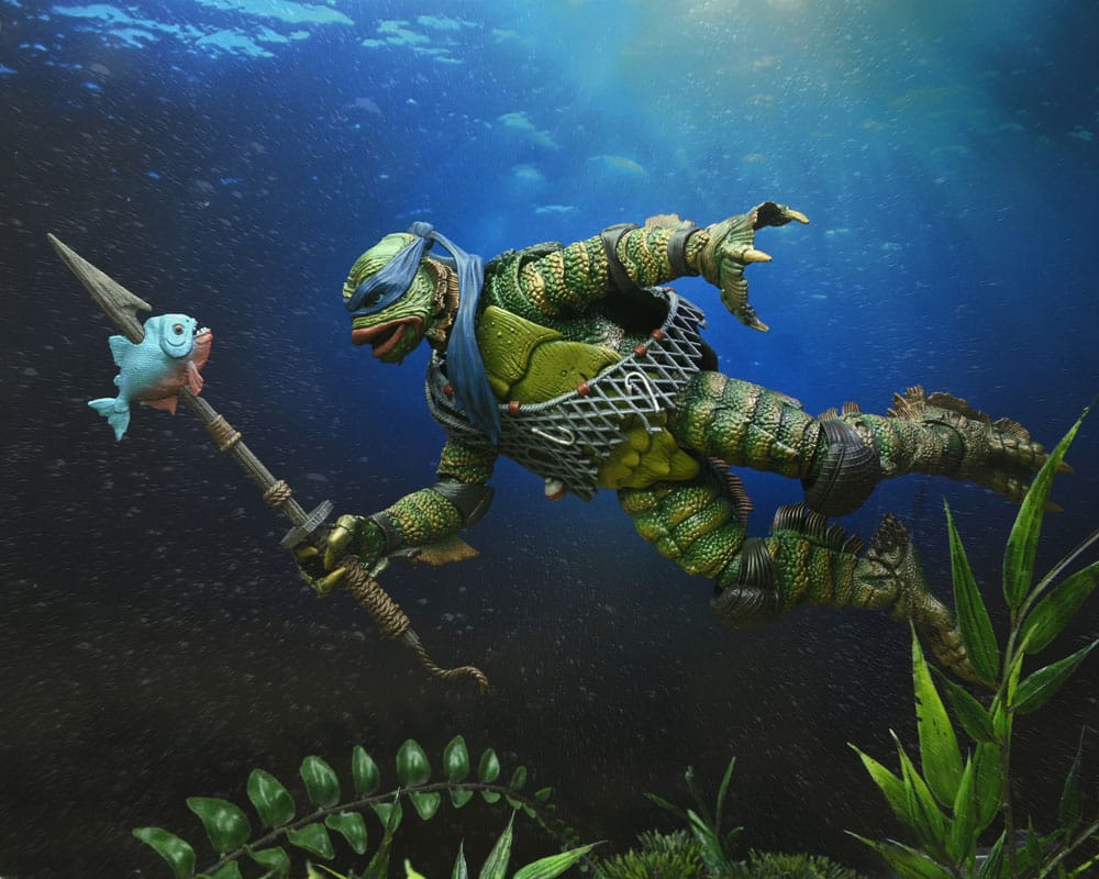 Universal Monsters x Teenage Mutant Ninja Turtles Scale Action Figure Leonardo as the Creature 18 cm - MangaShop.ro