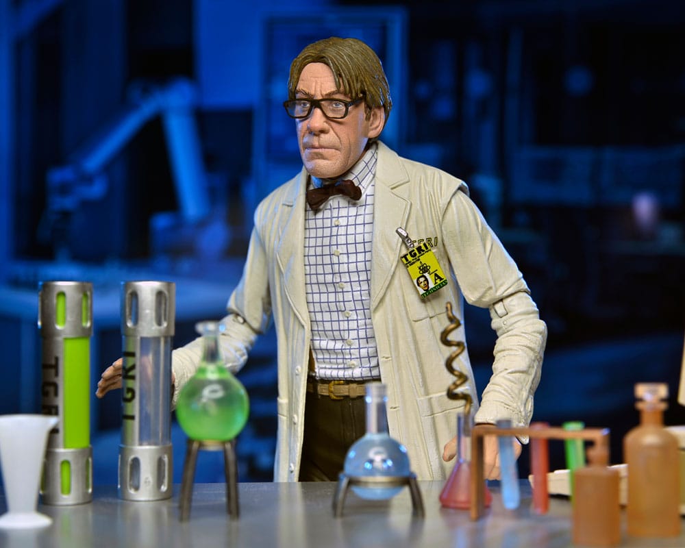 TMNT II: The Secret of the Ooze Action Figure 2-Pack Lab Coat Professor Perry and Hazmat Suit Professor Perry 18 cm - MangaShop.ro