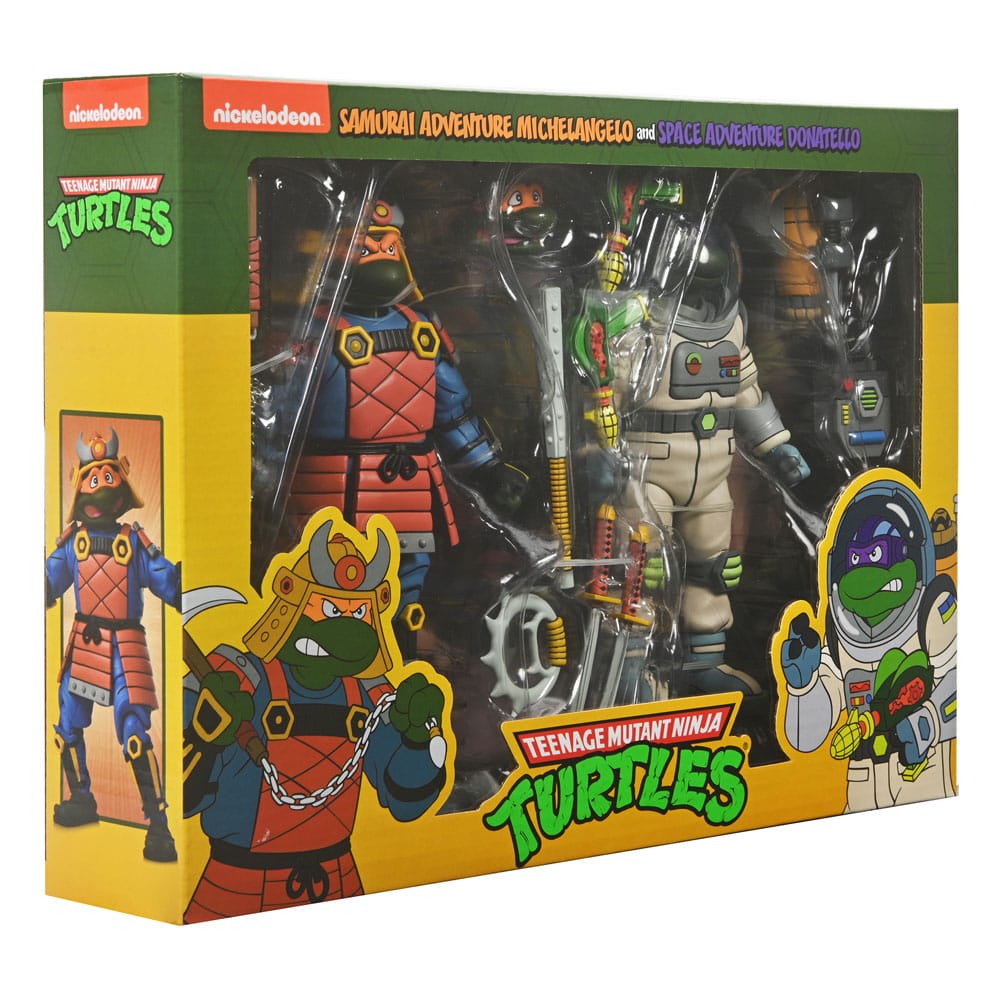 Teenage Mutant Ninja Turtles (Cartoon) Action Figure 2 Pack Space Adventure & Samurai Turtles 18 cm - MangaShop.ro