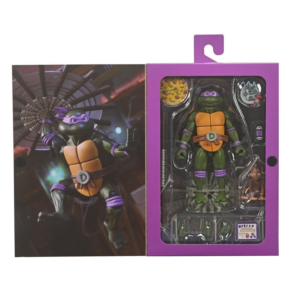 Teenage Mutant Ninja Turtles (Cartoon) Action Figure Ultimate Donatello VHS 18 cm - MangaShop.ro