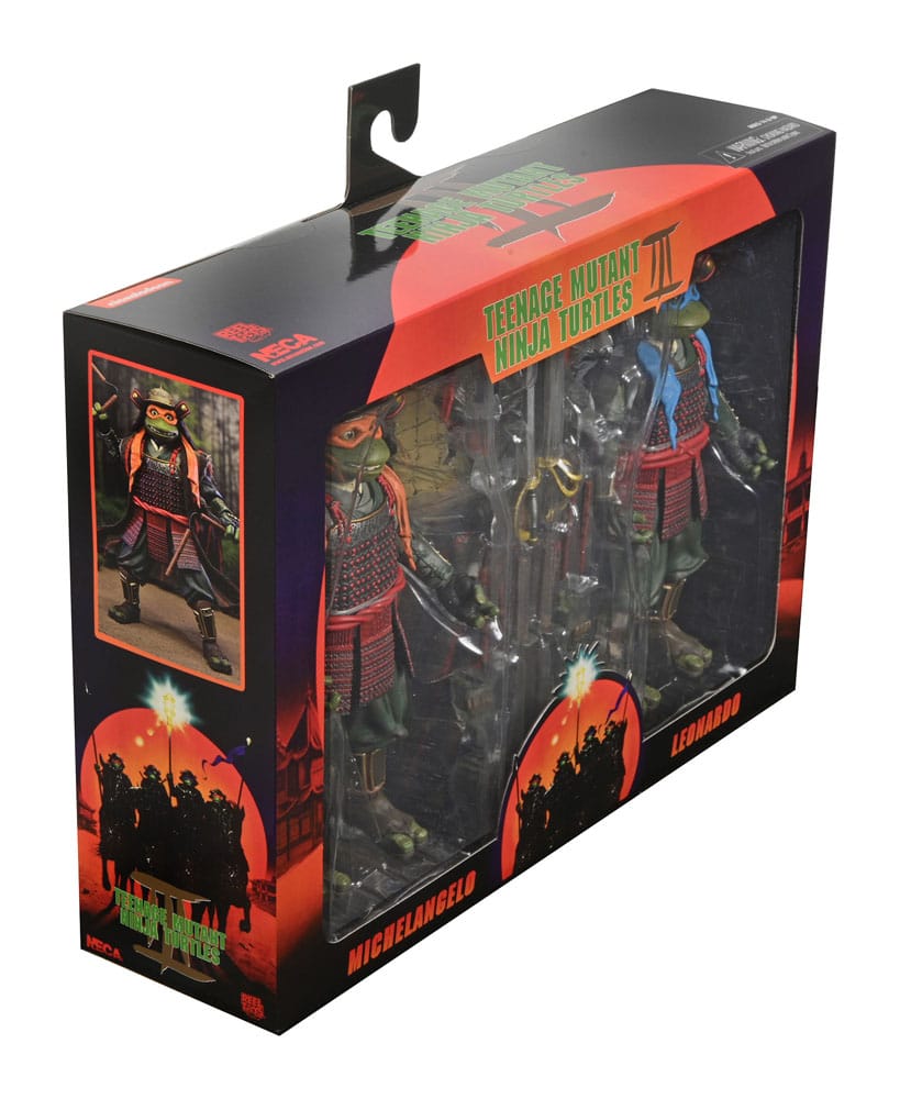Teenage Mutant Ninja Turtles III Action Figure 2-Pack Leonardo & Michelangelo 18 cm - MangaShop.ro