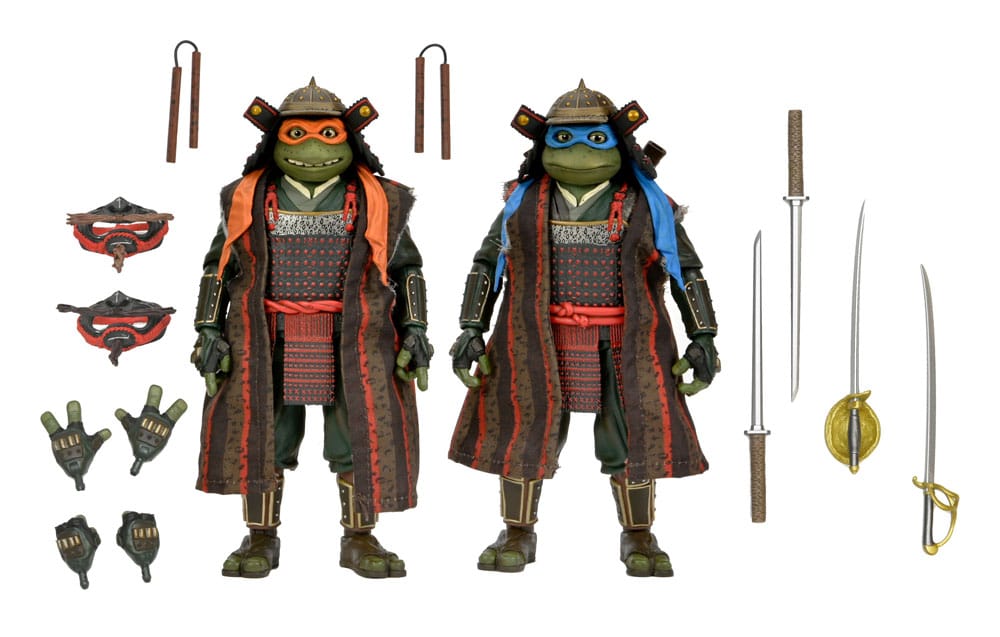 Teenage Mutant Ninja Turtles III Action Figure 2-Pack Leonardo & Michelangelo 18 cm - MangaShop.ro