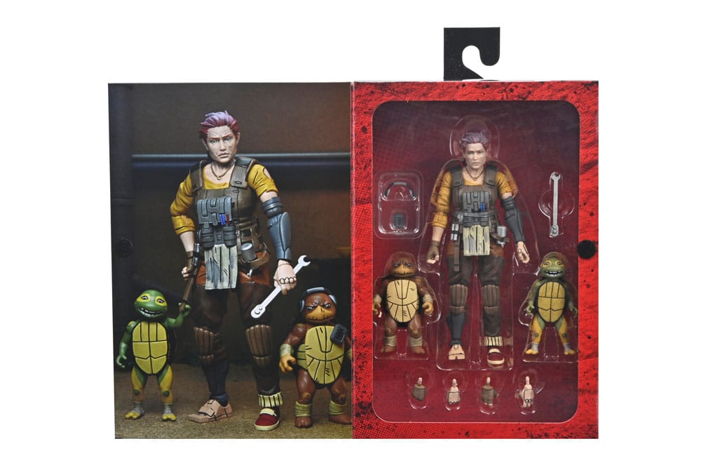 Teenage Mutant Ninja Turtles (The Last Ronin The Lost Years) Action Figure Grammy April with Baby Yi & Moja 18 cm - MangaShop.ro