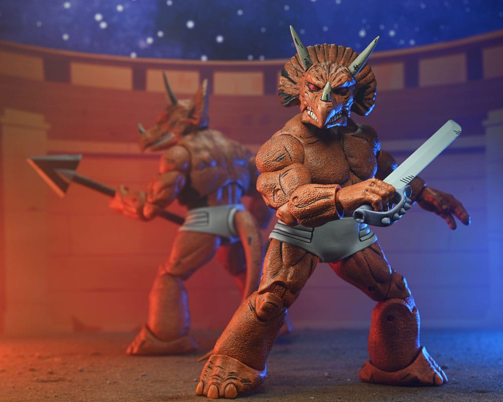 Teenage Mutant Ninja Turtles (Mirage Comics) Action Figure Triceraton Gladiator 21 cm - MangaShop.ro