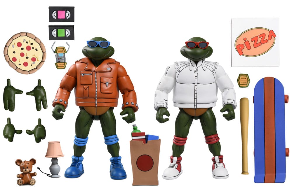 Teenage Mutant Ninja Turtles (Cartoon) Action Figure Punk Leo and Punk Raph 2 Pack 18 cm - MangaShop.ro