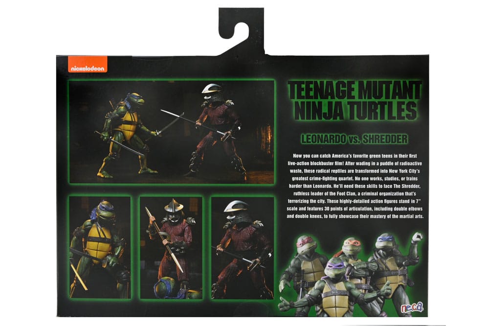 Teenage Mutant Ninja Turtles (1990 Movie) Action Figure Roof Top Battle Shredder vs Leo 18 cm - MangaShop.ro