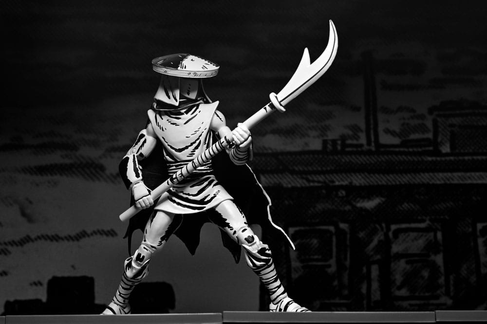 Teenage Mutant Ninja Turtles Action Figure Elite Foot Ninja Guard Black & White 18 cm - MangaShop.ro