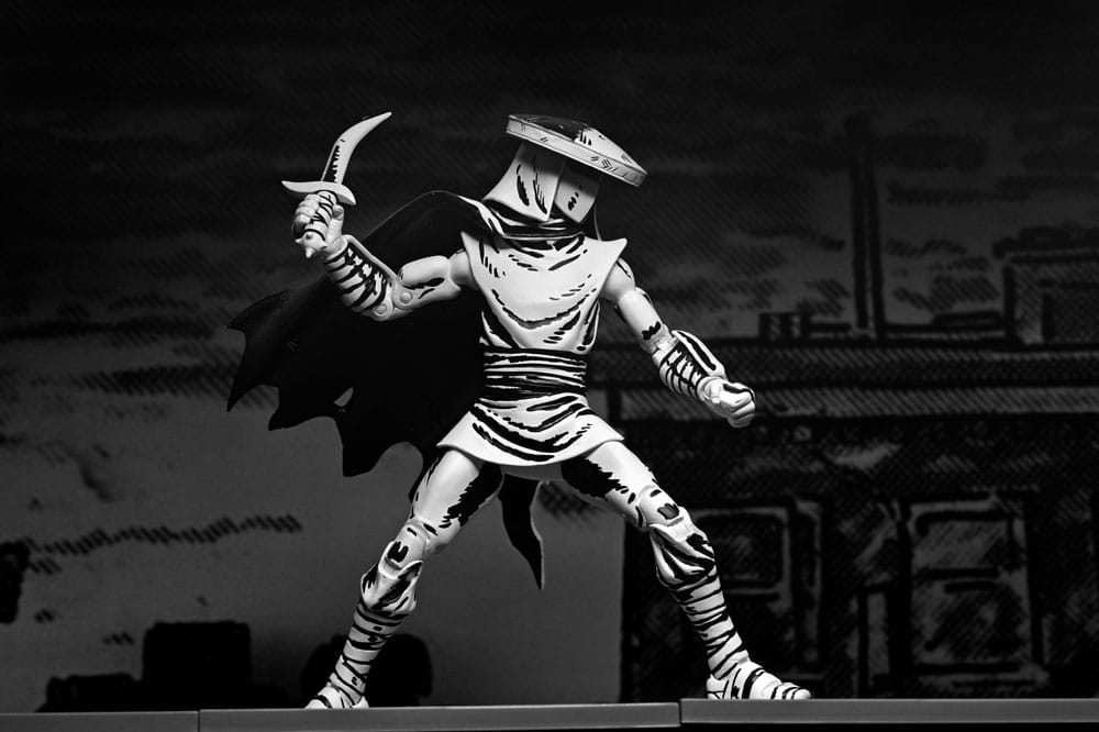 Teenage Mutant Ninja Turtles Action Figure Elite Foot Ninja Guard Black & White 18 cm - MangaShop.ro