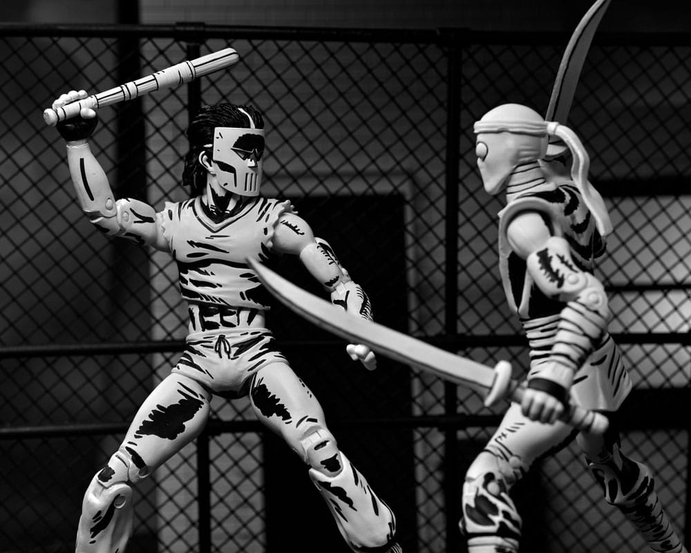 Teenage Mutant Ninja Turtles Action Figure Casey Jones Black & White 18 cm - MangaShop.ro