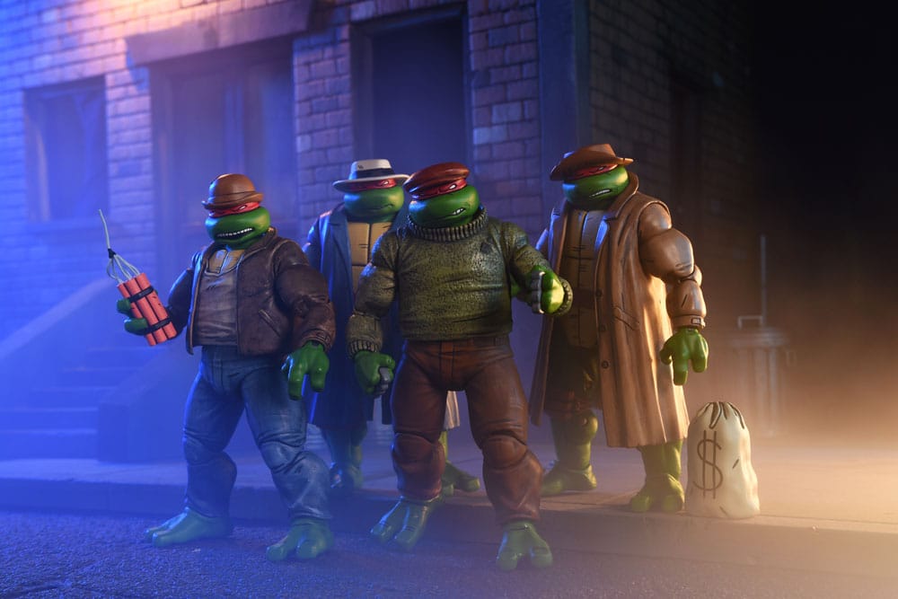 Teenage Mutant Ninja Turtles Action Figure 4 Pack Gangster Turtles 18 cm - MangaShop.ro