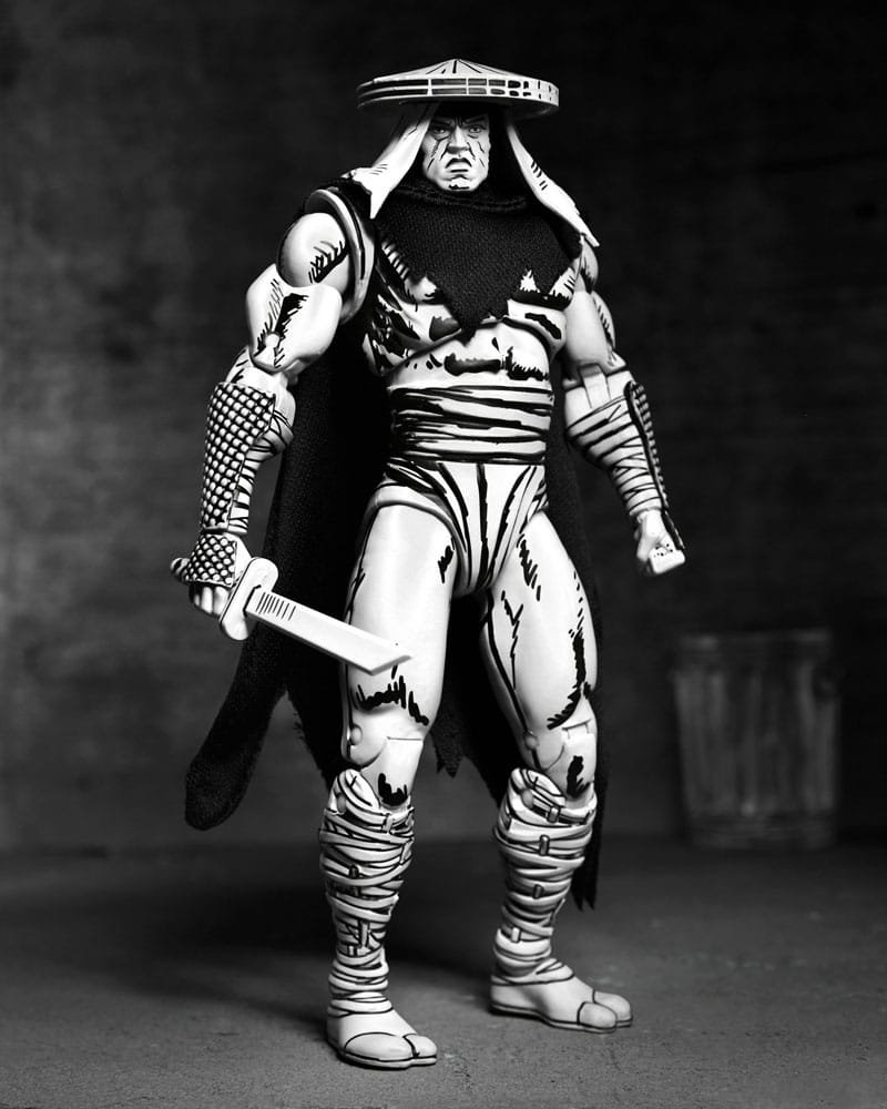 Teenage Mutant Ninja Turtles Action Figure Foot Assassin Black and White 18 cm - MangaShop.ro