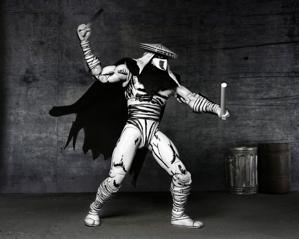 Teenage Mutant Ninja Turtles Action Figure Foot Assassin Black and White 18 cm - MangaShop.ro