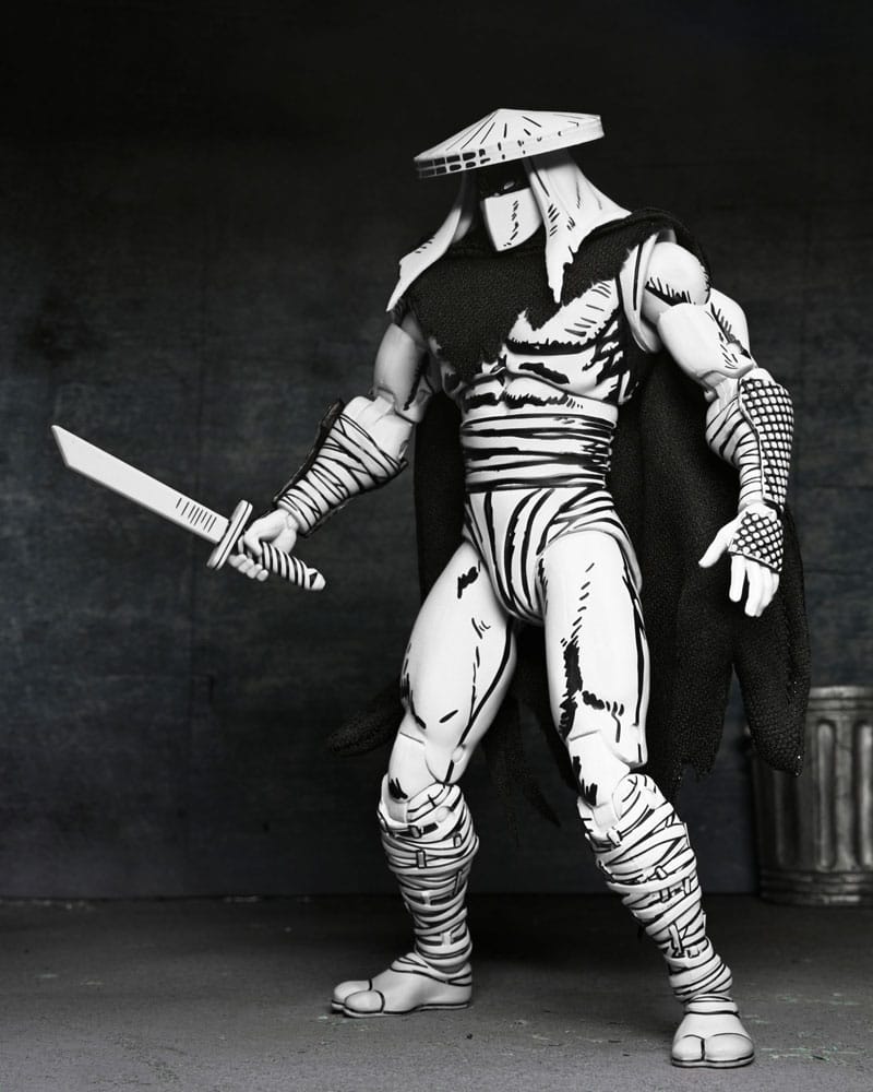 Teenage Mutant Ninja Turtles Action Figure Foot Assassin Black and White 18 cm - MangaShop.ro