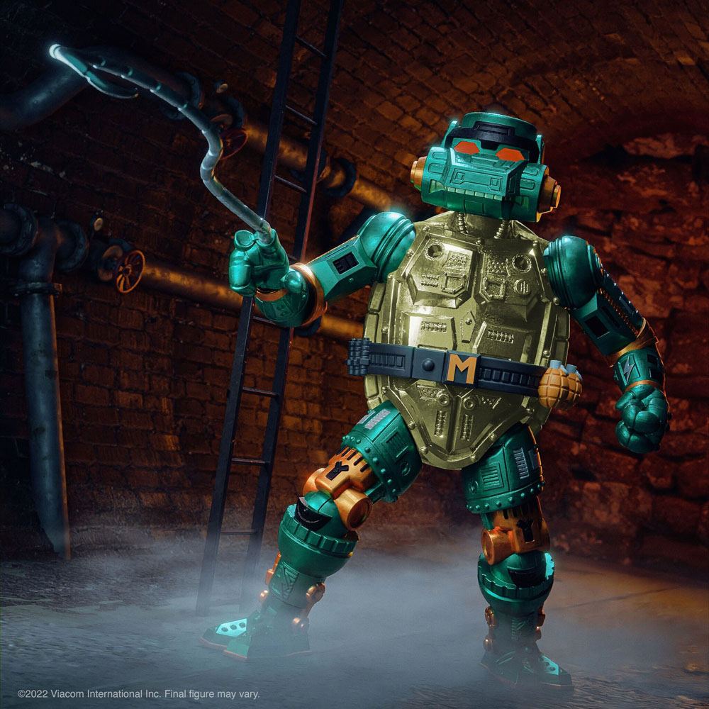 Teenage Mutant Ninja Turtles Ultimates Action Figure Warrior Metalhead Michelangelo 18 cm - MangaShop.ro