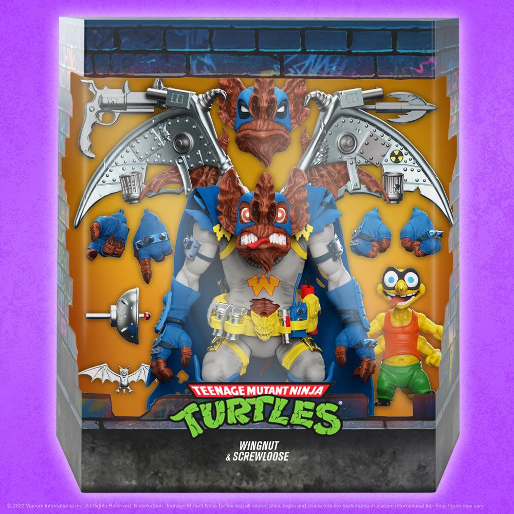 Teenage Mutant Ninja Turtles Ultimates Action Figure Wingnut & Screwloose 18 cm - MangaShop.ro