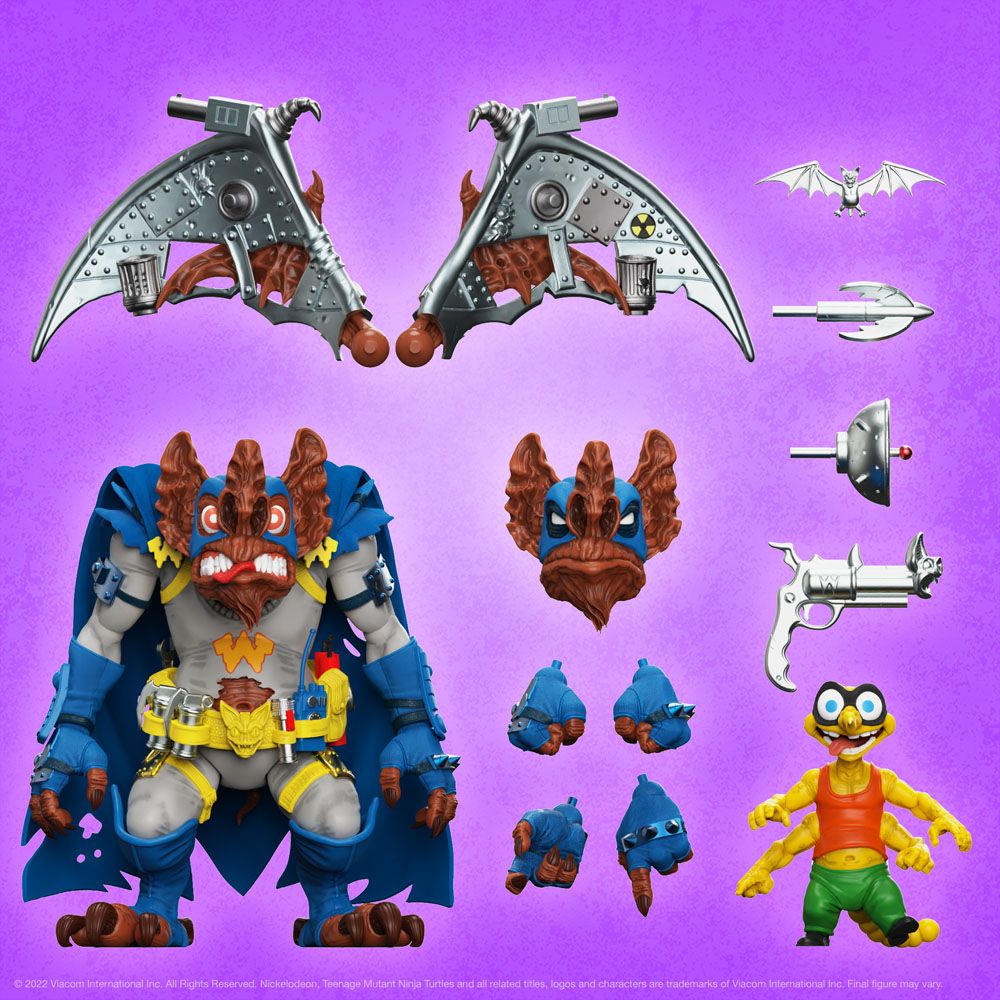 Teenage Mutant Ninja Turtles Ultimates Action Figure Wingnut & Screwloose 18 cm - MangaShop.ro