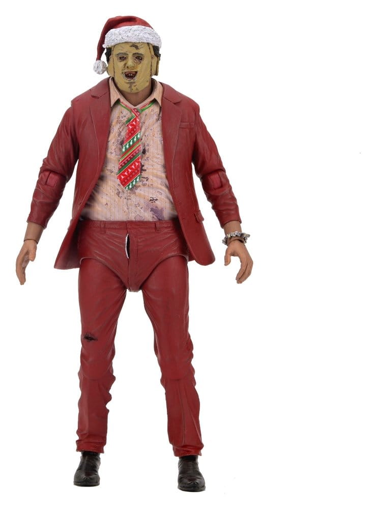 Texas Chainsaw Massacre Ultimate Action Figure Santa Leatherface 18 cm - MangaShop.ro