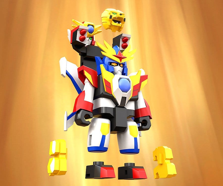 The Brave Fighter of Legend Da-Garn Brickroid Action Figure Da-Garn X 5 cm - MangaShop.ro