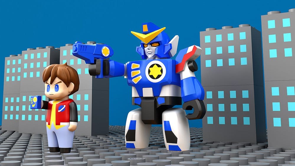 The Brave Fighter of Legend Da-Garn Brickroid Action Figures 2-Pack Da-Garn & Seiji Takasugi Set - MangaShop.ro