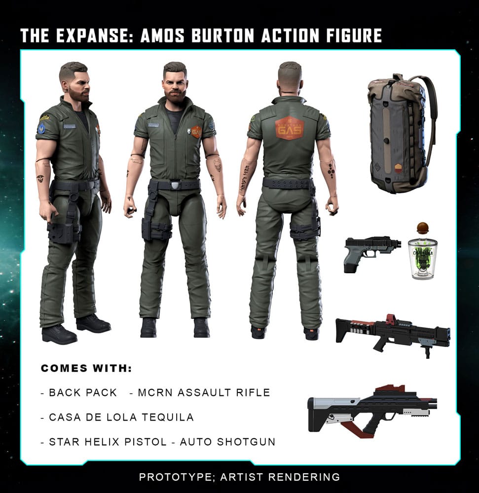 The Expanse Action Figure Amos Burton 20 cm - MangaShop.ro
