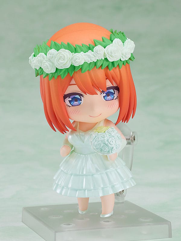 The Quintessential Quintuplets Nendoroid Action Figure Yotsuba Nakano: Wedding Dress Ver. 10 cm - MangaShop.ro