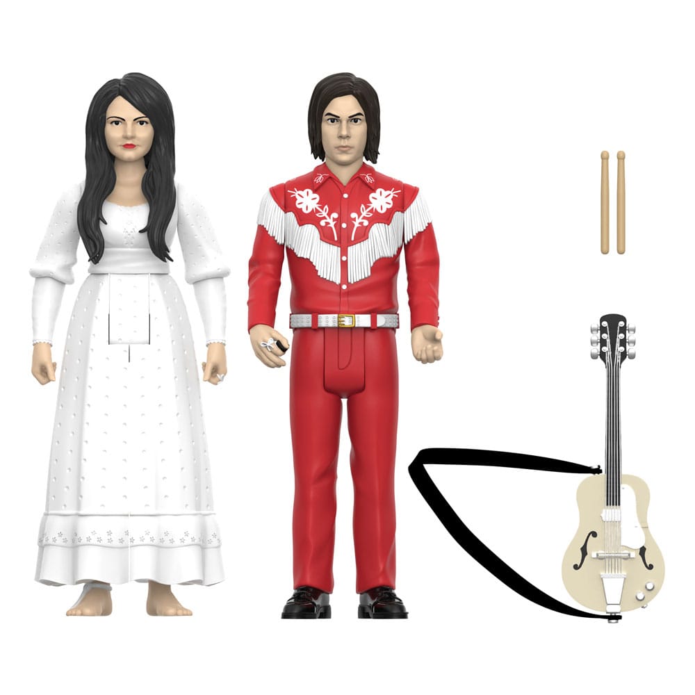 The White Stripes ReAction Action Figures 2-Pack Wave 02 The White Stripes (Elephant) 10 cm - MangaShop.ro