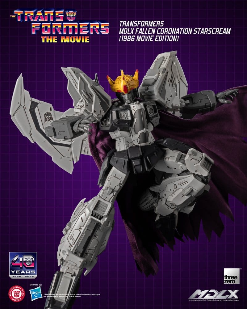 Transformers MDLX Action Figure Fallen Coronation Starscream (1986 Movie Edition) 20 cm - MangaShop.ro