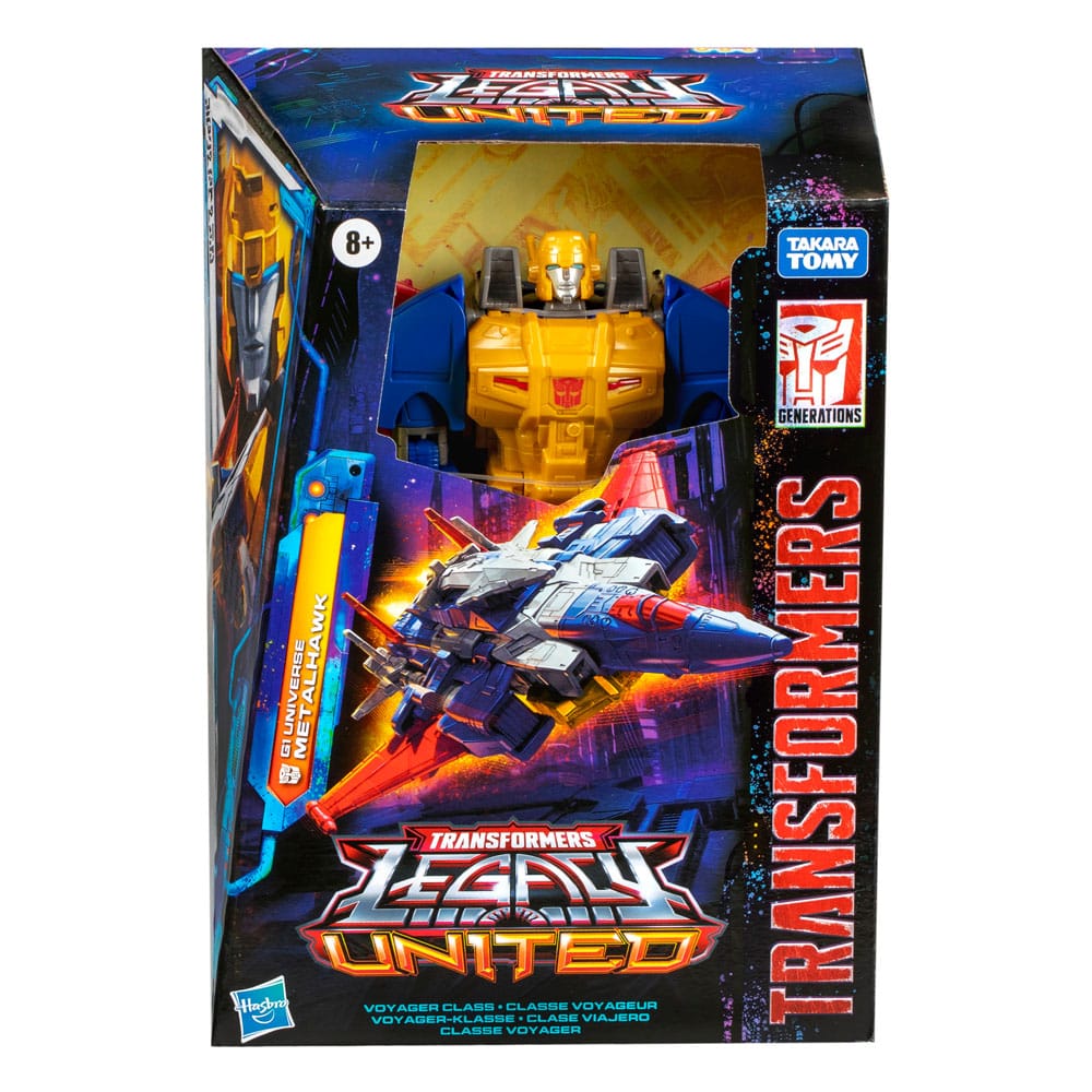 Transformers Generations Legacy United Voyager Class Action Figure G1 Universe Metalhawk 18 cm - MangaShop.ro
