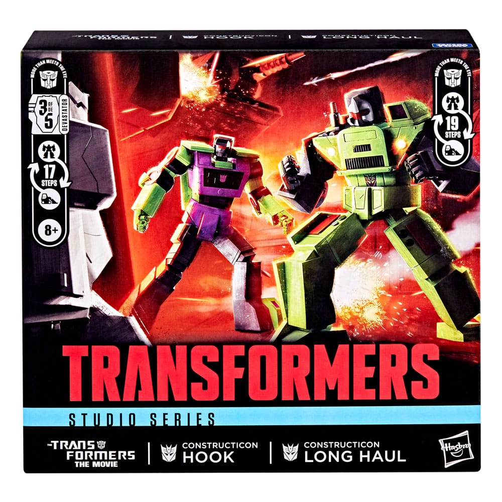 The Transformers: The Movie Action Figure 2-Pack Constructicon Hook & Constructicon Long Haul 16 cm - MangaShop.ro