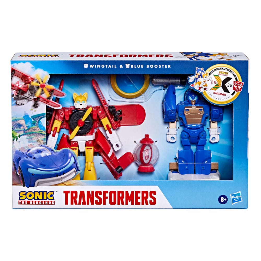 Sonic the Hedgehog x Transformers Action Figure Wingtail & Blue Booster 13 cm - MangaShop.ro