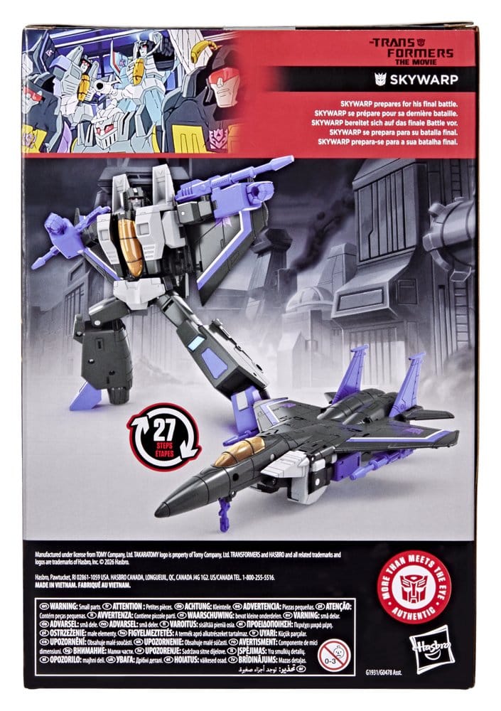 The Transformers: The Movie Studio Series Voyager Class Action Figure Skywarp 17 cm - MangaShop.ro
