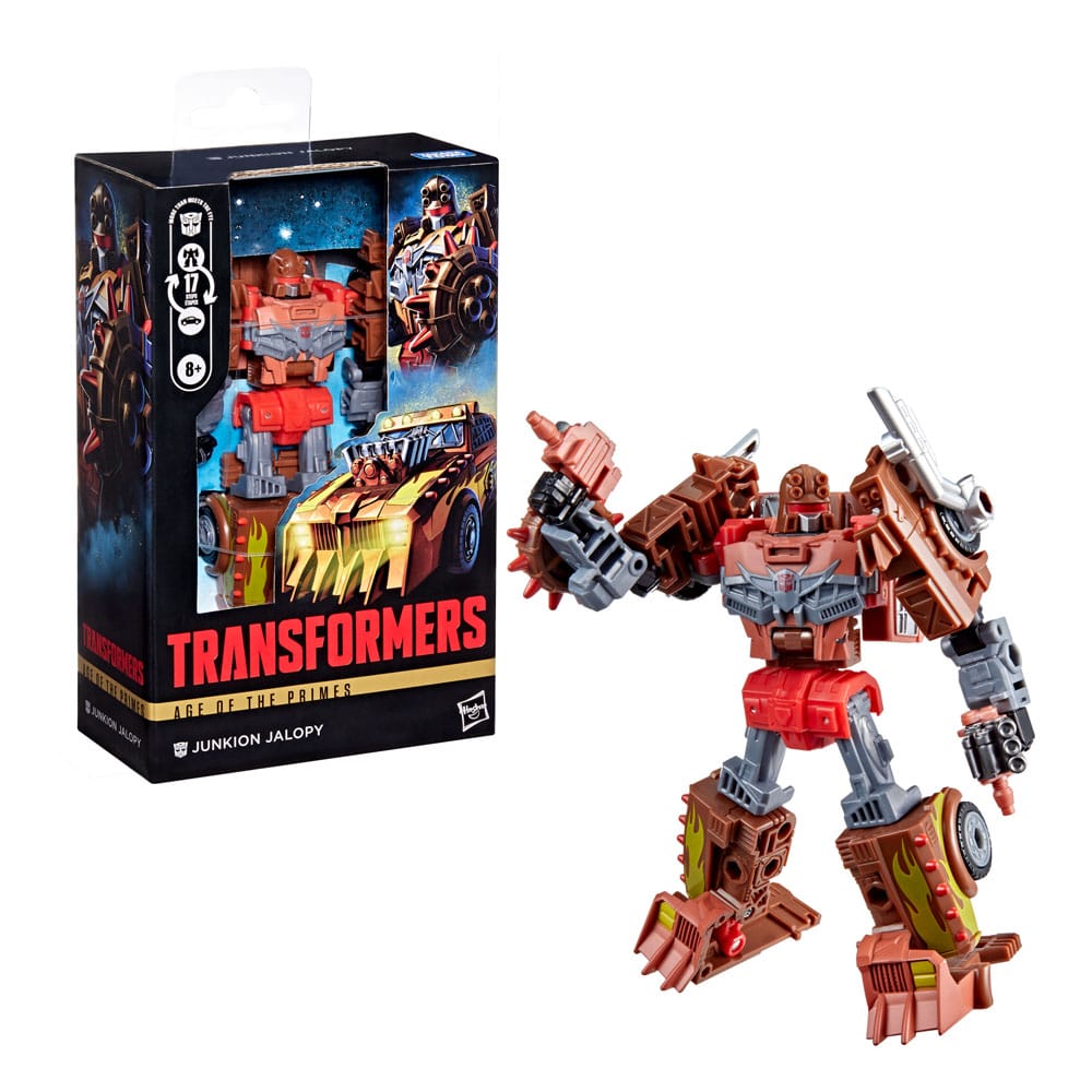 Transformers Age of the Primes Deluxe Class Action Figure Junkion Jalopy 14 cm - MangaShop.ro