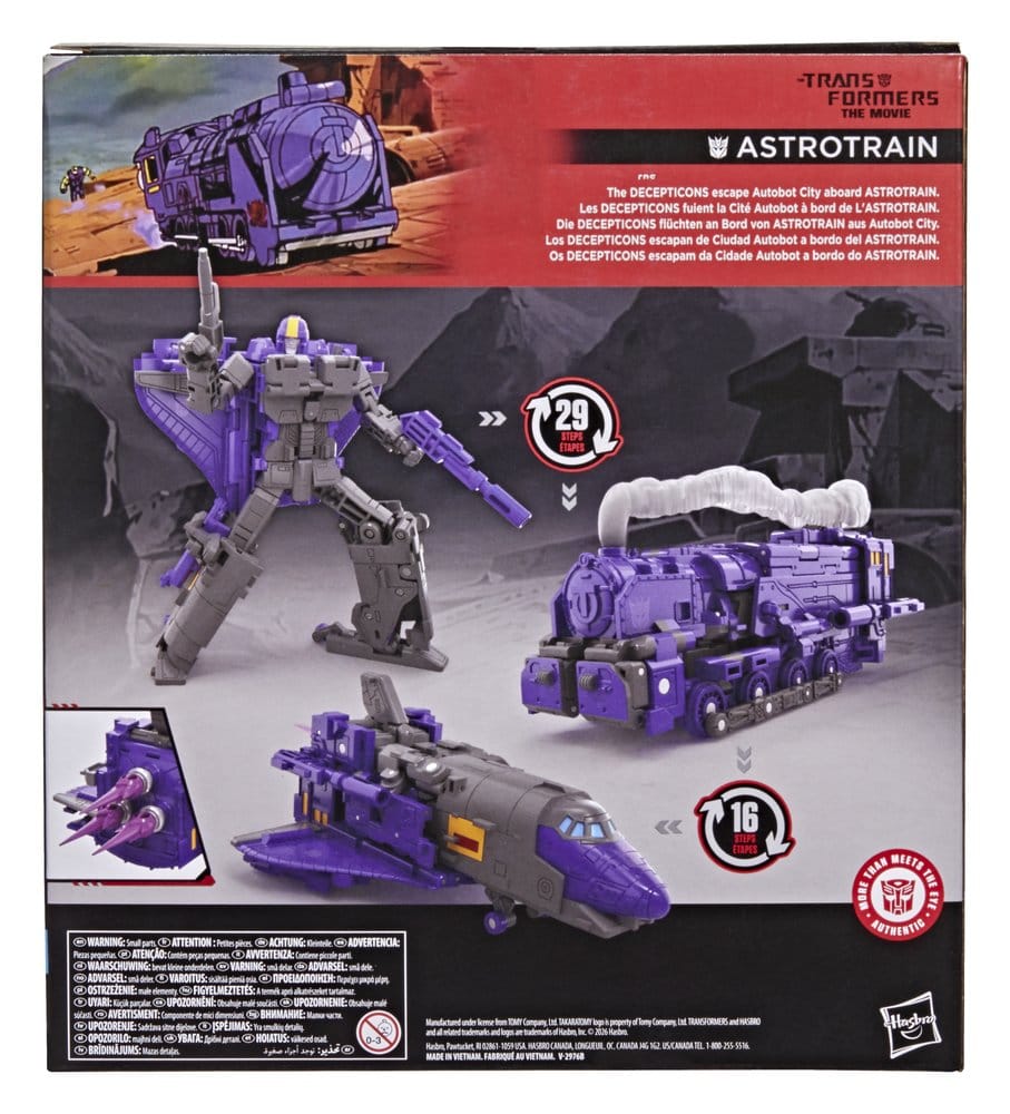 The Transformers: The Movie Studio Series Leader Class Action Figure Astrotrain 17 cm - MangaShop.ro